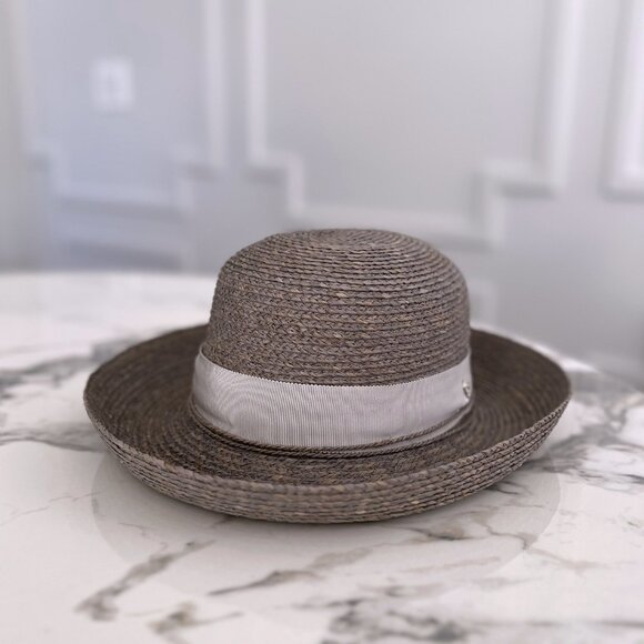 NWT - Helen Kaminski Newport SB Raffia Hat - Eclipse Melange👒 - Picture 3 of 8